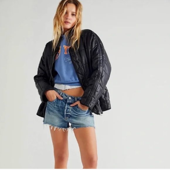 Free People Jackets & Blazers - Free People Vegan Leather Jacket
